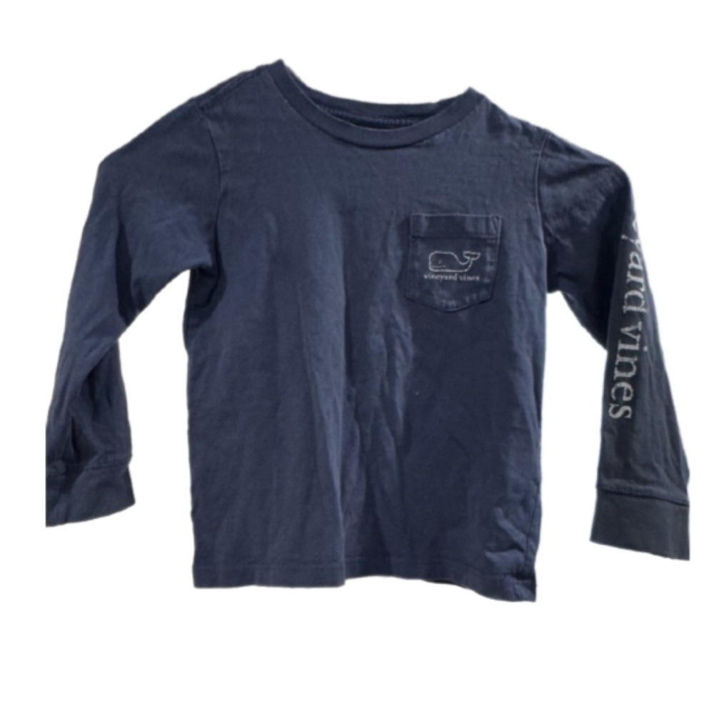 Vineyard Vines Kids Navy Long Sleeve Shirt